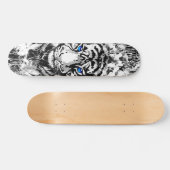 Siberischer White Tiger Skateboard Deck (Horizontal)