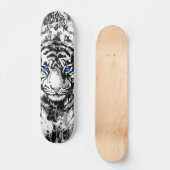Siberischer White Tiger Skateboard Deck (Vorderseite)