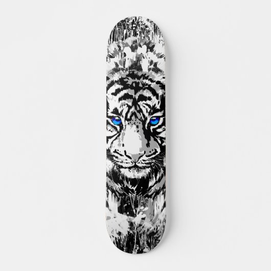 Siberischer White Tiger Skateboard Deck (Vorne)