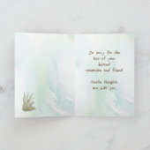 Siberisches Cat Pet Beileid über Rainbow Bridge Karte (Innenseite)