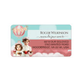 Sibilings Velvet Kuchen Herz Valentine Thema Brauc Adressaufkleber (Vorne)