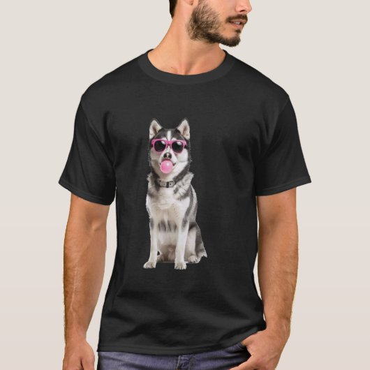 Sibirian Husky-Bubble Gum T-Shirt (Vorderseite)