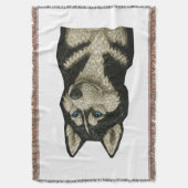 Sibirian Husky-Edelstein Decke (Vorderseite Vertikal)