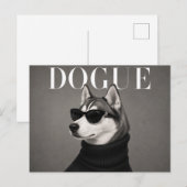 Sibirian Husky Luxus-Editorial Postkarte (Vorne/Hinten)