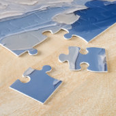 Sibirian Husky Weihnachtsboot Urlaub Puzzle (Seite)