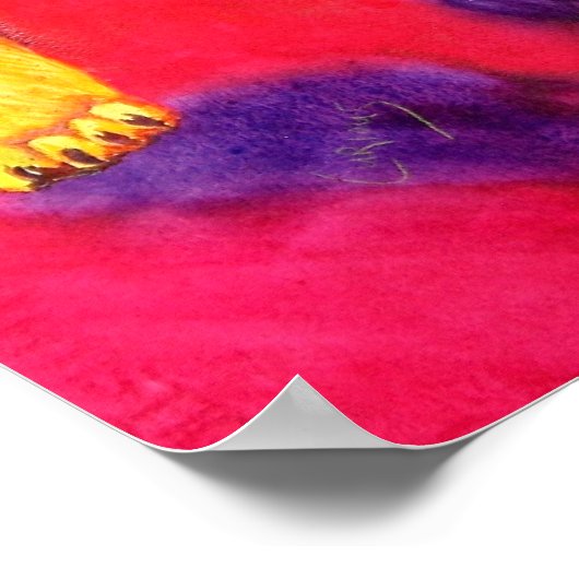 Sibirien Husky Animal Lovers Canvas Print Poster (Ecke)