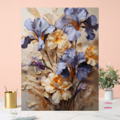 Sibirien - Impasto Floral Acrylschild (Hochzeit)