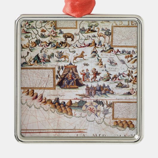Sibirien Ornament Aus Metall (Vorne)