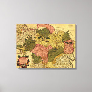 Sibirien, RussiaPanoramic MapSiberia, Russland Leinwanddruck