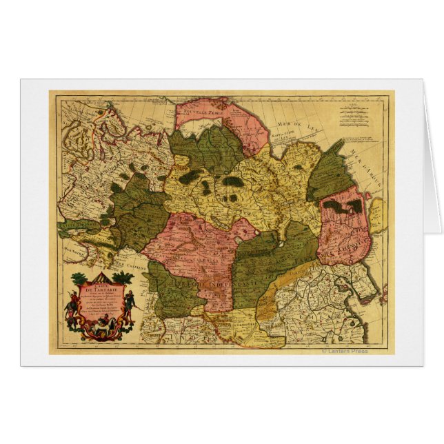 Sibirien, RusslandPanoramakarte Sibirien, Russland (Vorderseite (Horizontal))