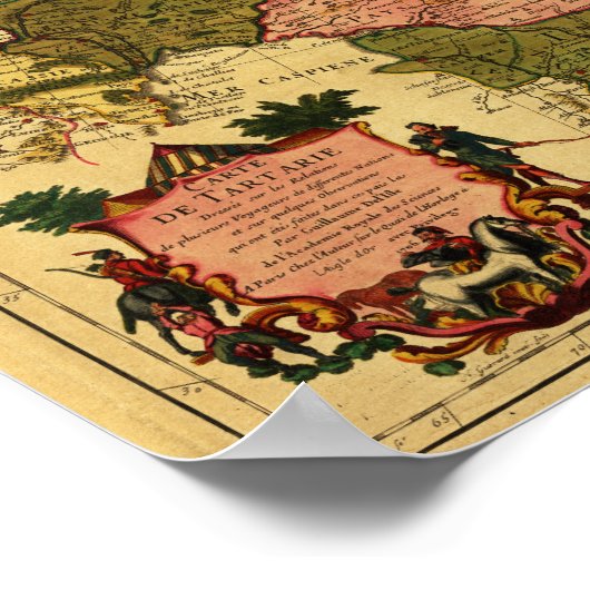 Sibirien, RusslandPanoramakarte Sibirien, Russland Poster (Ecke)