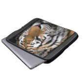 Sibirien Tiger Lounge Kunst Laptopschutzhülle (Vorne Knopf)