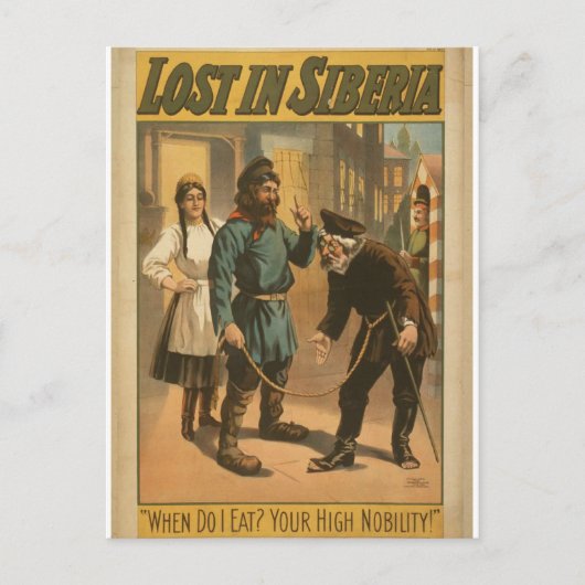 Sibirien verloren postkarte (Vorderseite)