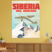 Sibiriengebirge Vintage Reiseplakat Leinwanddruck (Insitu (Wohnzimmer))