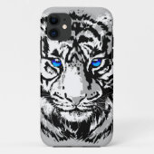 Sibirienweißer Tiger Kopf - Tiger Blue Case-Mate iPhone Hülle (Rückseite)