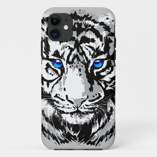 Sibirienweißer Tiger Kopf - Tiger Blue Case-Mate iPhone Hülle (Rückseite)