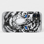 Sibirienweißer Tiger Kopf - Tiger Blue Case-Mate iPhone Hülle (Rückseite (Horizontal))