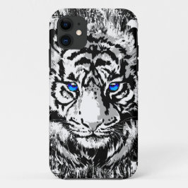Sibirienweißer Tiger Kopf - Tiger Blue Case-Mate iPhone Hülle