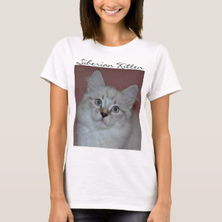 Sibirier Colorpoint Kätzchen auf Produkten T-Shirt