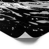 Sibirier White Tiger Head - Tiger Poster Blue Eyes (Ecke)