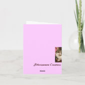 Sibirische Cat-Mitteilungskarten Karte (Rückseite)