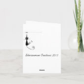 Sibirische Cat-Mitteilungskarten Karte (Rückseite)