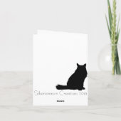 Sibirische Cat-Mitteilungskarten Karte (Rückseite)