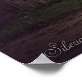 Sibirische Holzhäuser (Projekt von vladstudio.com) Poster (Ecke)