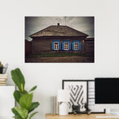 Sibirische Holzhäuser (Projekt von vladstudio.com) Poster (Heimbüro)