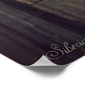 Sibirische Holzhäuser (Projekt von vladstudio.com) Poster (Ecke)