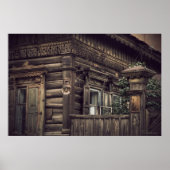 Sibirische Holzhäuser (Projekt von vladstudio.com) Poster (Vorne)