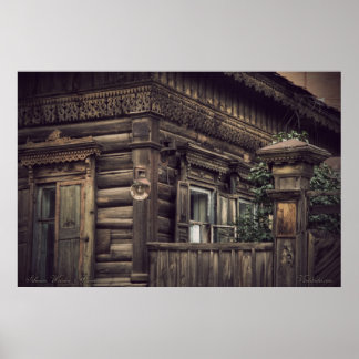 Sibirische Holzhäuser (Projekt von vladstudio.com) Poster