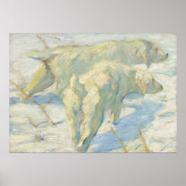 Sibirische Hunde - Franz Marc, deutsches Kunstpost Poster