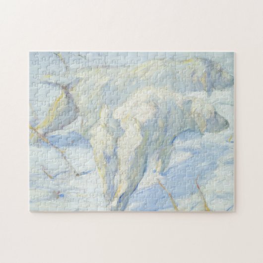 Sibirische Hunde im Schnee Puzzle (Horizontal)