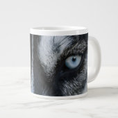 Sibirische Husky-Augen Jumbo-Tasse (Vorderseite Rechts)