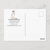 Sibirische Husky-Bewegung Ankündigung Postkarte (Rückseite)
