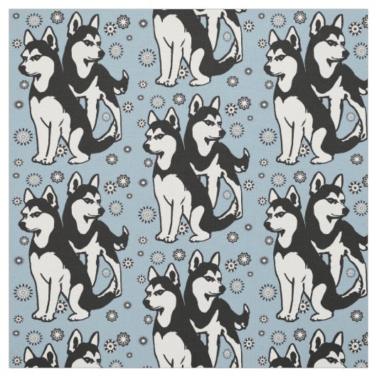 Sibirische Husky-Gewebe Stoff (Muster)