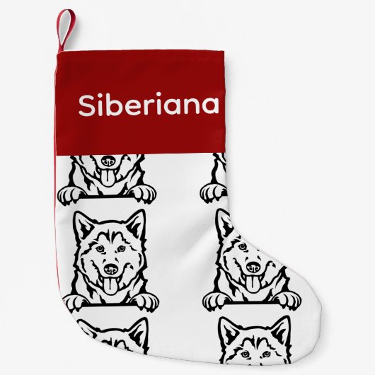 Sibirische Husky Hund Socken - Pu (Vorderseite)