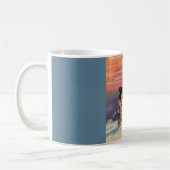 Sibirische Husky-Hunde in den 40er Jahren machen i Kaffeetasse (Links)