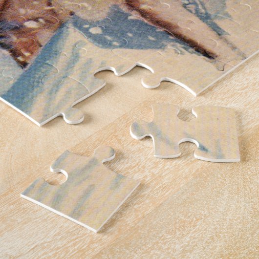 Sibirische Husky-Hunde in den 40er Jahren machen i Puzzle (Seite)