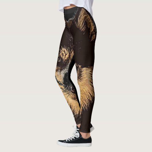 Sibirische Husky-Leggings Leggings (Links)