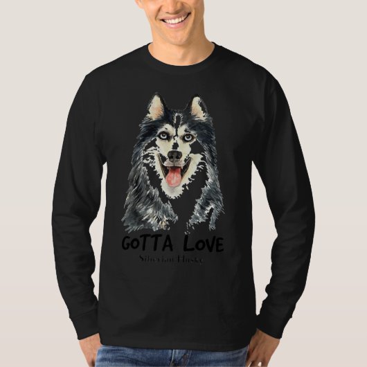 Sibirische Husky-Liebe T-Shirt (Vorderseite)