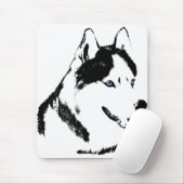 Sibirische Husky-Mousepad-Geschenke für malamute S Mousepad (Mit Mouse)