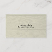 Sibirische Husky-Silhouette auf Imitaten Wood Visitenkarte (Rückseite)