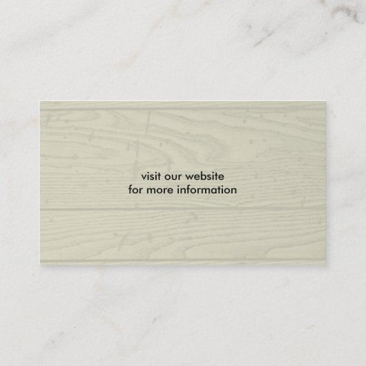 Sibirische Husky-Silhouette auf Imitaten Wood Visitenkarte (Rückseite)