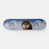 Sibirische Husky-Skateboard Skateboard (Horizontal)