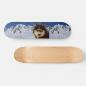 Sibirische Husky-Skateboard Skateboard (Horizontal)
