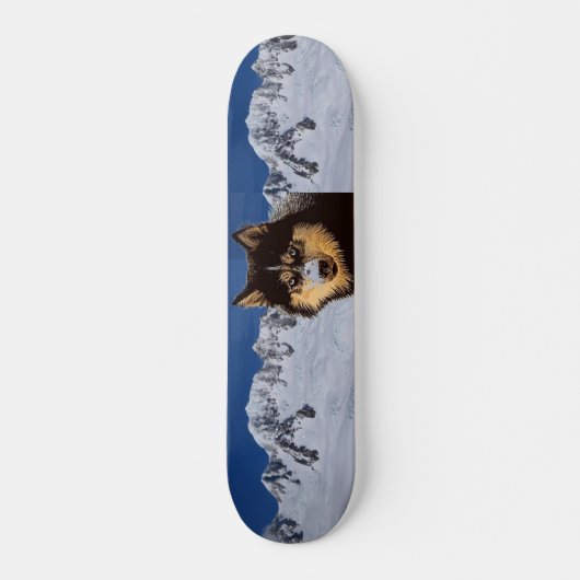 Sibirische Husky-Skateboard Skateboard (Vorne)
