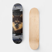 Sibirische Husky-Skateboard Skateboard (Vorderseite)