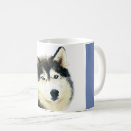 Sibirische Husky-Tasse Kaffeetasse (VorderseiteRechts)
